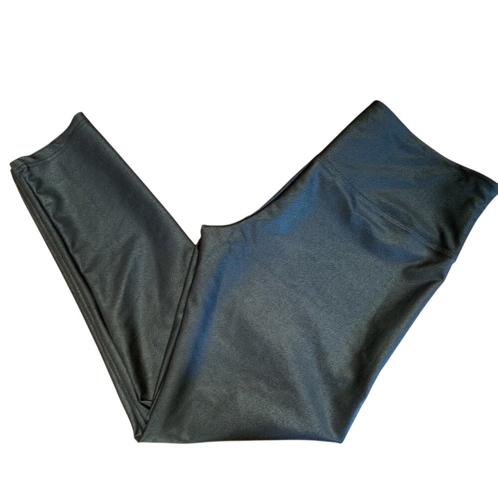 Intro.Love The Fit Faux Black Leather Leggings Womens Size Large